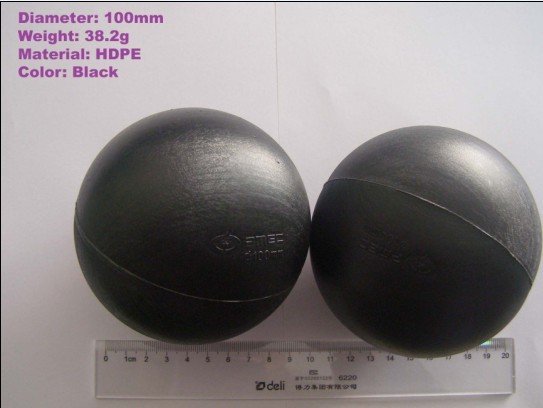 Black HDPE hollow balls 4